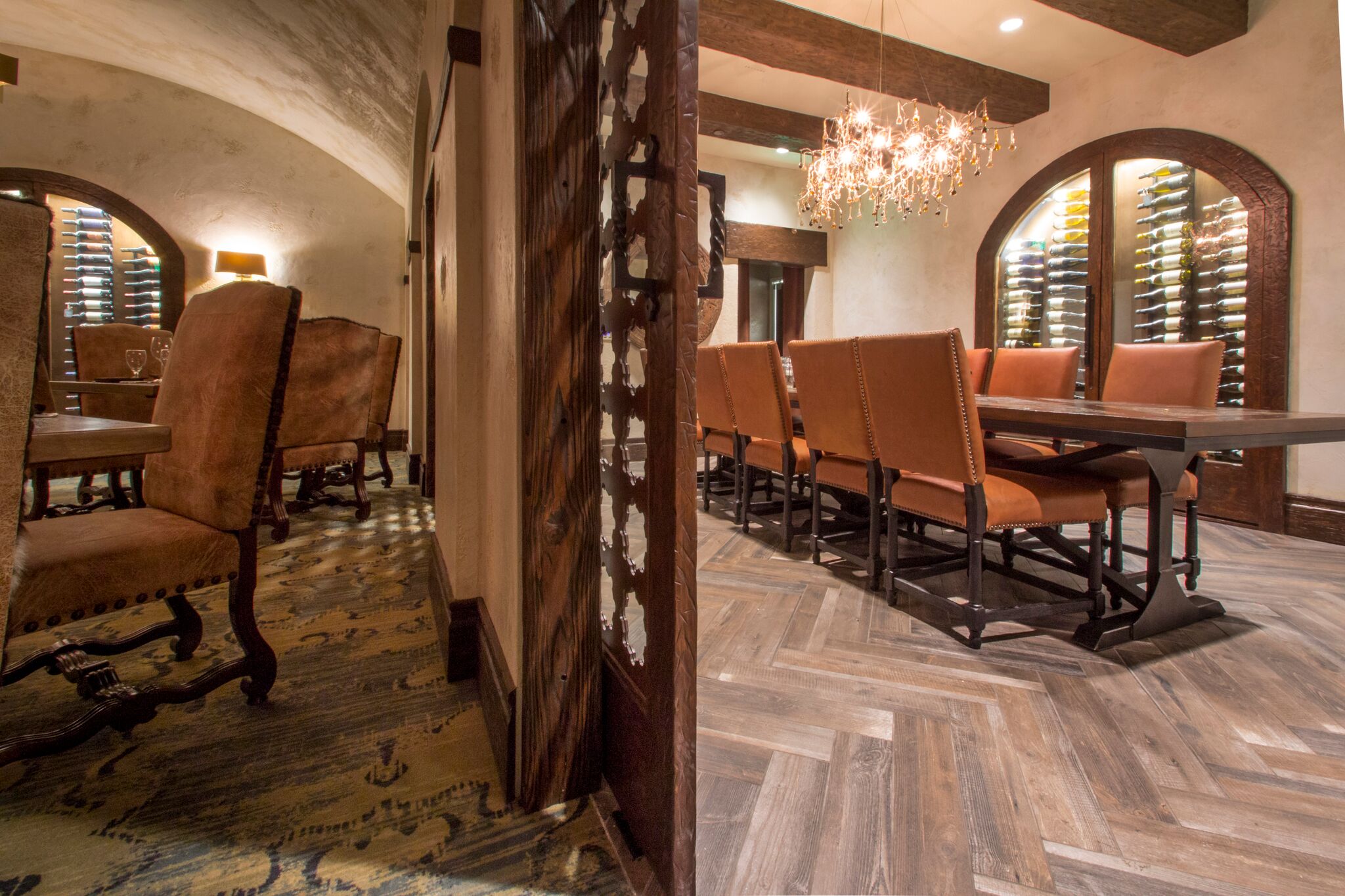 Ruby Hill Golf Club Dining Room with Wine Cellar